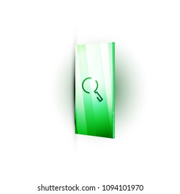 Search magnifyier web button, magnify icon. Modern magnifying glass sign, web site design or mobile app. Vector illustration