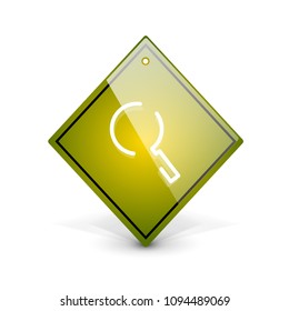 Search magnifyier web button, magnify icon. Modern magnifying glass sign, web site design or mobile app. Vector illustration