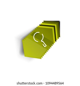 Botón web de la función de ampliación de búsqueda, icono de ampliación. Signo de lupa moderno, diseño de sitio web o aplicación móvil. Ilustración del vector