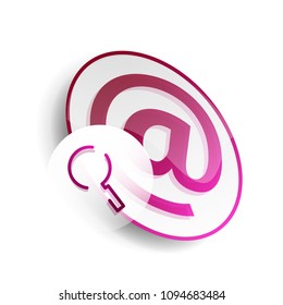 Durchsuchen Sie den prächtigeren Web-Button, vergrößern Sie das Symbol. Modernes Lupenschild, Webdesign oder mobile App. Vektorgrafik