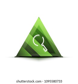 Search magnifyier web button, magnify icon. Modern magnifying glass sign, web site design or mobile app. Vector illustration