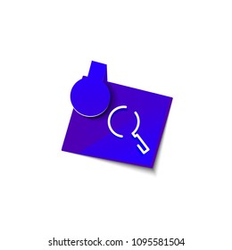 Search magnifyier web button, magnify icon. Modern magnifying glass sign, web site design or mobile app. Vector illustration