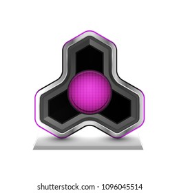 Search magnifyier web button, magnify icon. Modern magnifying glass sign, web site design or mobile app. Vector illustration