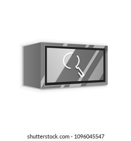 Search magnifyier web button, magnify icon. Modern magnifying glass sign, web site design or mobile app. Vector illustration