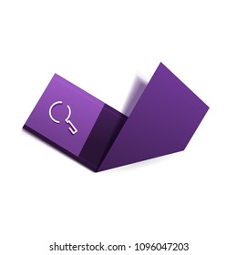 Botón web de la función de ampliación de búsqueda, icono de ampliación. Signo de lupa moderno, diseño de sitio web o aplicación móvil. Ilustración del vector