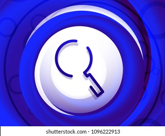 Botón web de la función de ampliación de búsqueda, icono de ampliación. Signo de lupa moderno, diseño de sitio web o aplicación móvil. Ilustración del vector