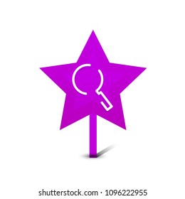 Search magnifyier web button, magnify icon. Modern magnifying glass sign, web site design or mobile app. Vector illustration