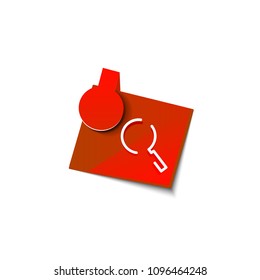Search magnifyier web button, magnify icon. Modern magnifying glass sign, web site design or mobile app. Vector illustration