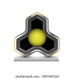 Search magnifyier web button, magnify icon. Modern magnifying glass sign, web site design or mobile app. Vector illustration