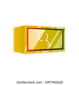 Search magnifyier web button, magnify icon. Modern magnifying glass sign, web site design or mobile app. Vector illustration