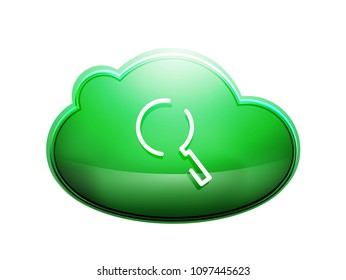 Search magnifyier web button, magnify icon. Modern magnifying glass sign, web site design or mobile app. Vector illustration