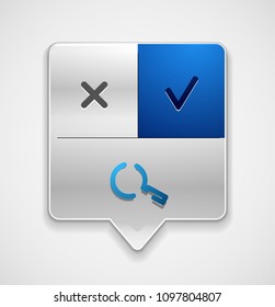 Botón web de la función de ampliación de búsqueda, icono de ampliación. Signo de lupa moderno, diseño de sitio web o aplicación móvil. Ilustración del vector