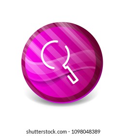 Durchsuchen Sie den prächtigeren Web-Button, vergrößern Sie das Symbol. Modernes Lupenschild, Webdesign oder mobile App. Vektorgrafik