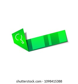 Search magnifyier web button, magnify icon. Modern magnifying glass sign, web site design or mobile app. Vector illustration