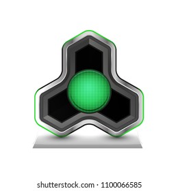 Search magnifyier web button, magnify icon. Modern magnifying glass sign, web site design or mobile app. Vector illustration