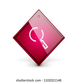 Botón web de la función de ampliación de búsqueda, icono de ampliación. Signo de lupa moderno, diseño de sitio web o aplicación móvil. Ilustración del vector