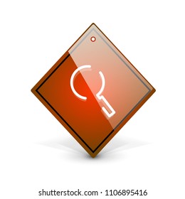 Search magnifyier web button, magnify icon. Modern magnifying glass sign, web site design or mobile app. Vector illustration