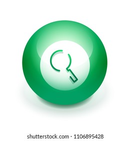 Search magnifyier web button, magnify icon. Modern magnifying glass sign, web site design or mobile app. Vector illustration