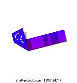 Search magnifyier web button, magnify icon. Modern magnifying glass sign, web site design or mobile app. Vector illustration