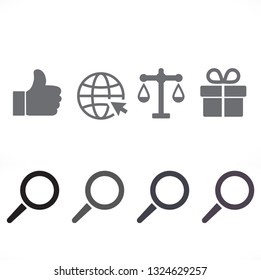 search magnifying glass icon