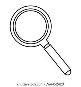 Sketch Round Old Magnifying Glass Handle Stock Vector (Royalty Free ...