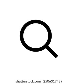 Search, magnifying glass icon in generic design. Magnifier, loupe sign symbol