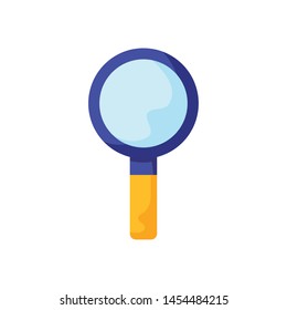 search magnifying glass icon illustration