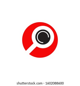Search magnifying glass icon logo design inspiration vector template