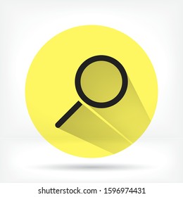 search magnifying glass icon. lorem ipsum Flat Design JPG