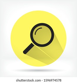 search magnifying glass icon. lorem ipsum Flat Design JPG
