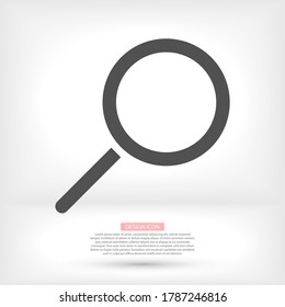 search magnifying glass icon. lorem ipsum Flat Design JPG