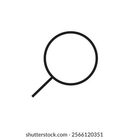 search magnifying glass icon outline editable stroke vector eps