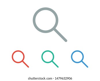 Search, Magnifying glass icon vector illustration EPS10