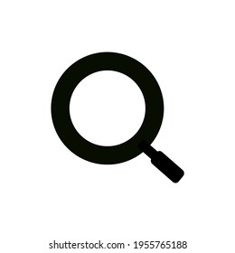 search or magnifying glass icon vector in flat style on white background.