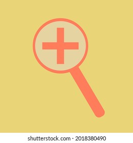 Search, magnifying glass icon vector image. Eps 10