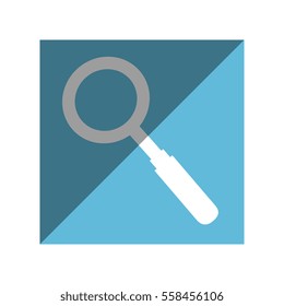 search magnifying glass isolated icon