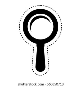 search magnifying glass isolated icon vector illustration design