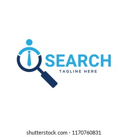 search , magnifying glass logo design templat