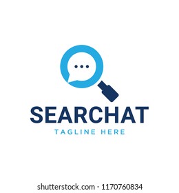 search , magnifying glass logo design templat