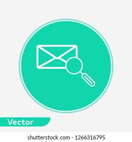 Search mail vector icon sign symbol