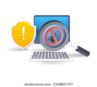 Search for malware viruses in computer systems