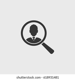 Search man  icon ilustration vector symbol