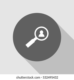 search man user icon vector, can be used for web and mobile design