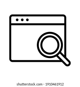 Search, management, content search icon vector image. Can also be used for Web Marketing. Suitable for use on web apps, mobile apps and print media.
