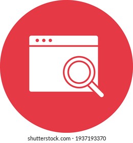 Búsqueda, administración, imagen vectorial de icono de búsqueda de contenido. También se puede utilizar para el marketing web. Idóneo para aplicaciones web, aplicaciones móviles y medios impresos.