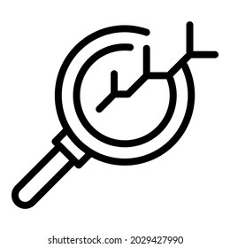 Search management icon outline vector. Business work. Workforce meeting