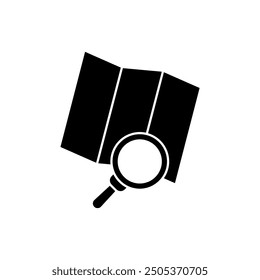 search map concept line icon. Simple element illustration. search map concept outline symbol design.