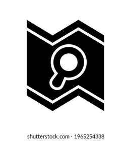 search map icon or logo isolated sign symbol vector illustration - high quality black style vector icons

