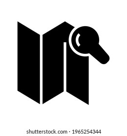 search map icon or logo isolated sign symbol vector illustration - high quality black style vector icons
