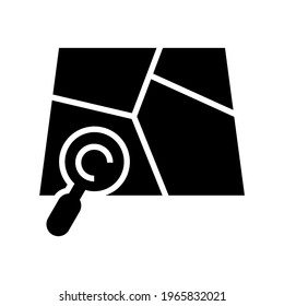 Suchkartensymbol oder Logo einzeln auf Zeichensymbolen, Vektorgrafik - qualitativ hochwertige Vektorsymbole mit schwarzem Hintergrund
